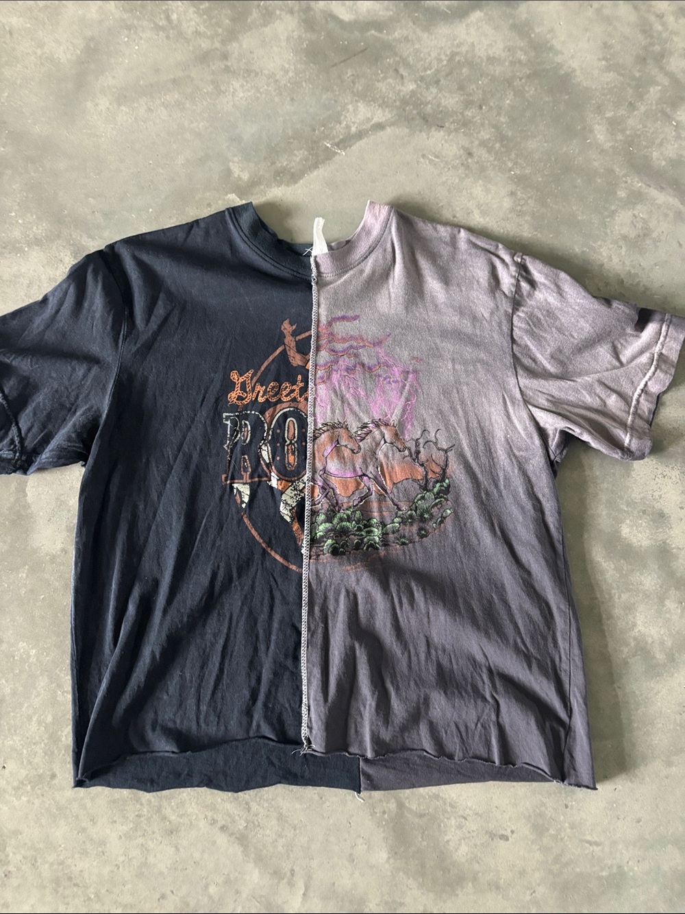 Buckle American Highway split rodeo horse shirt large